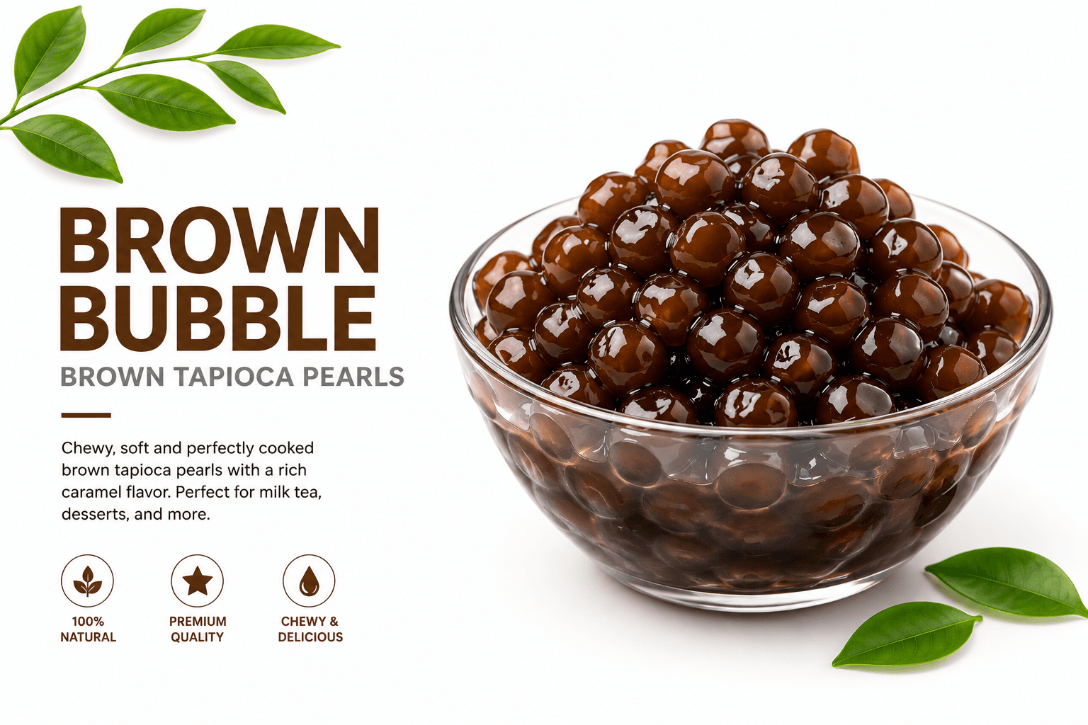 Brown Tapioca Pearls (Brown Bubble)